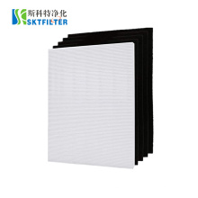 H13 H14 Manufacturer True HEPA Filter with 4 Activated Carbon Fiber Pads Replacement for Winix 115115 Air Purifier